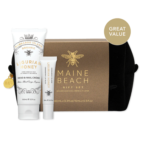 Maine Beach - Vanity Bag Gift Set - Ligurian Honey