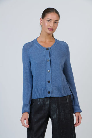 O&J - Wool Blend Button Front Knit-Loch