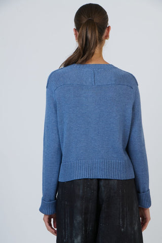 O&J - Wool Blend Button Front Knit-Loch