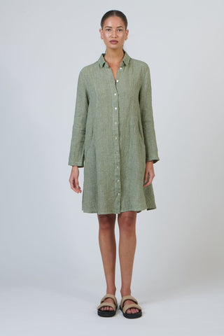 Naturals by O&J - Winter Linen Long Jacket-Oregano