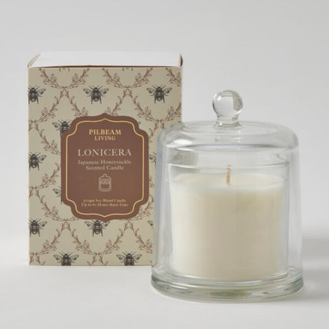 Pilbeam Living - Glass Cloche Scented Candle - Lonicera