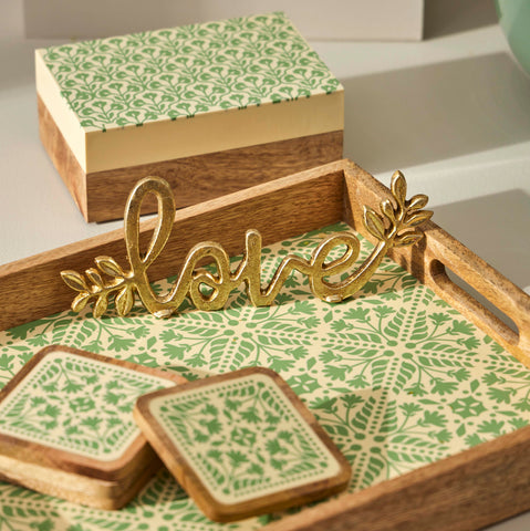 Pilbeam Living - Love Sculpture-Gold