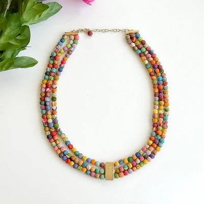 WorldFinds - Luminous Inlay Necklace