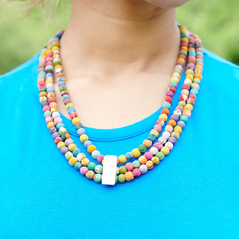 WorldFinds - Luminous Inlay Necklace
