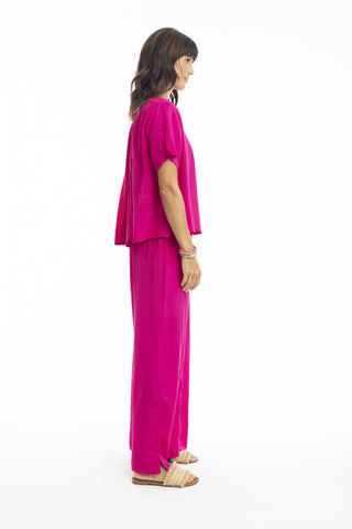 Orientique - Lux Essentials Top-Fuchsia