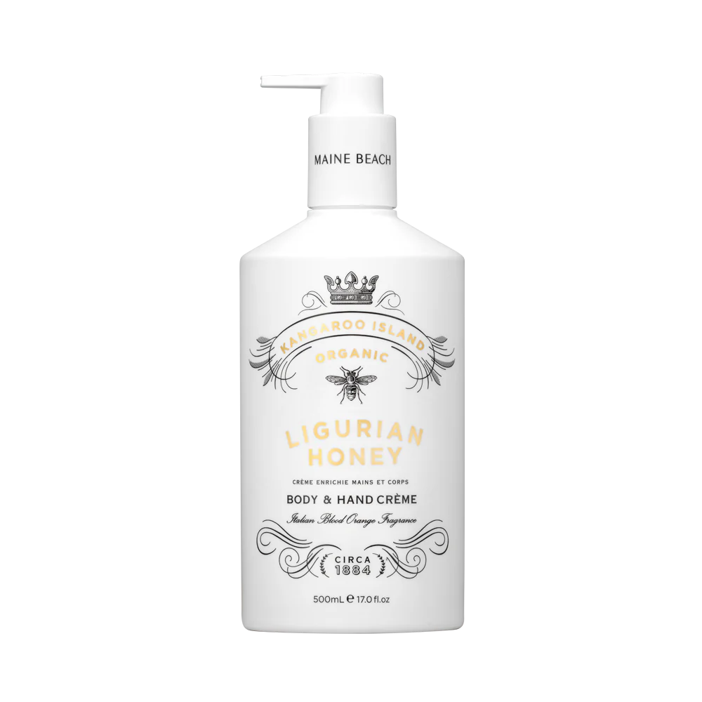 Maine Beach - Ligurian Honey Body & Hand Crème 500ml Pump