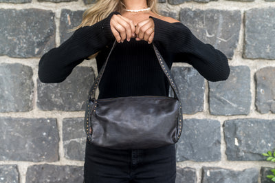 Art N' Vintage - Meisha Snug Shoulder Bag Charcoal