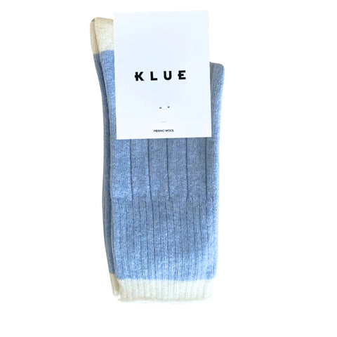 Klue - Merino Wool Socks with Bands-Blue