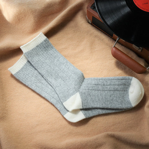 Klue - Merino Wool Socks with Bands-Grey