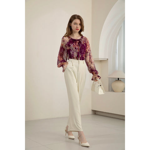 GDS - Brigette Silk Blouse - Purple Orchid
