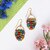 WorldFinds - Kantha Milieu Embedded Earrings