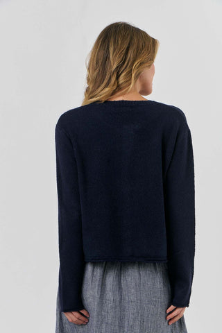 Naturals by O&J - Multi Button Cardi-Midnight