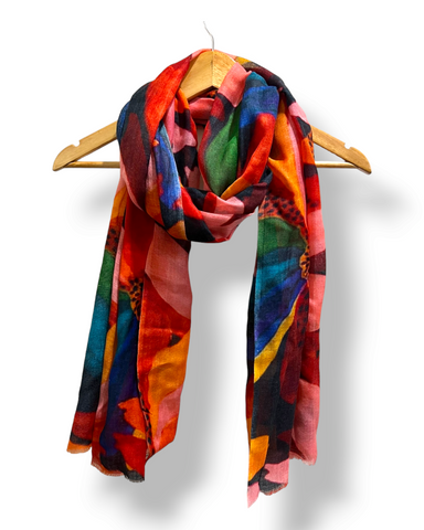 United - Wool/ Silk Print Scarf