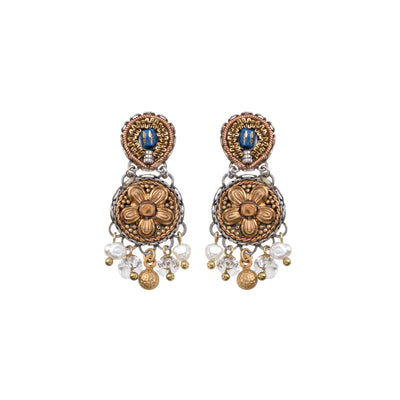 Ayala Bar - N2256 Gilda, Gold Vibrant Earring-Gold Totem Set