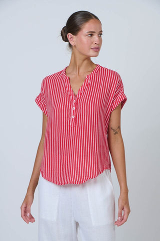 Namastai - Signal Lines Cheesecloth Cotton Top