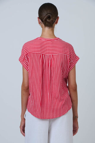 Namastai - Signal Lines Cheesecloth Cotton Top