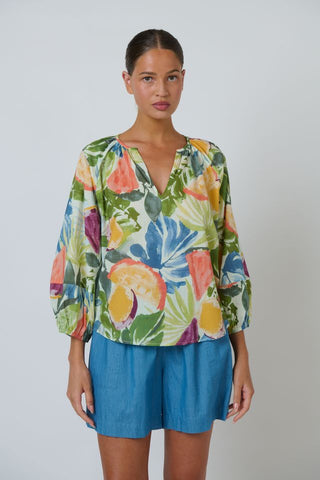 Namastai - Juicy Affair Cotton Blouse - Multi Toned