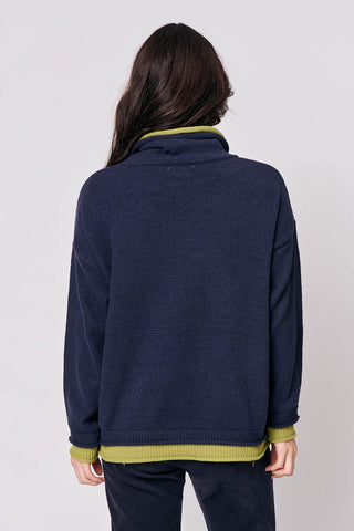 Namastai - Cowl Neck Jumper - Navy