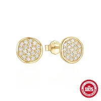 Melange - Cubic Zirconia Stud Earrings