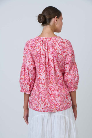 Namastai - Rose Souk Cotton Top-Pinks