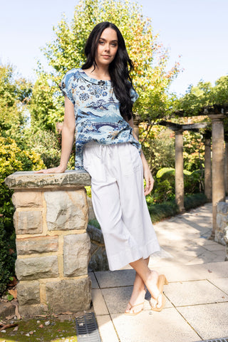 Orientique - Nanjing Rolled Neckline Top
