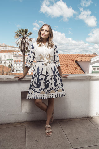 Orientique - Nazca Tie Waist Dress