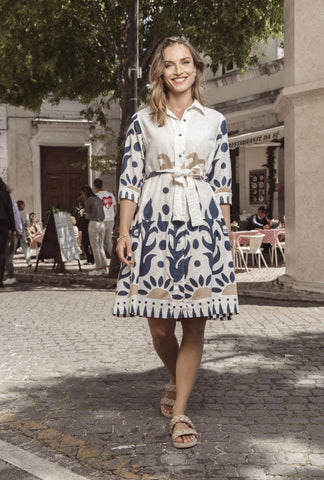 Orientique - Nazca Tie Waist Dress