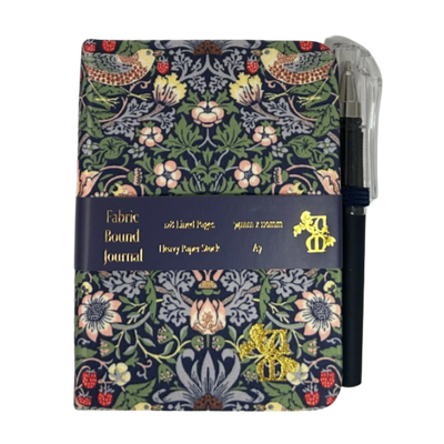 Artico A7 Journal W/Pen- William Morris - Strawberry Thief