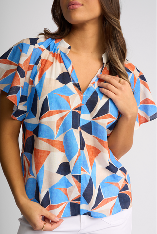 Vassalli - Nyla V Neck Top - Row