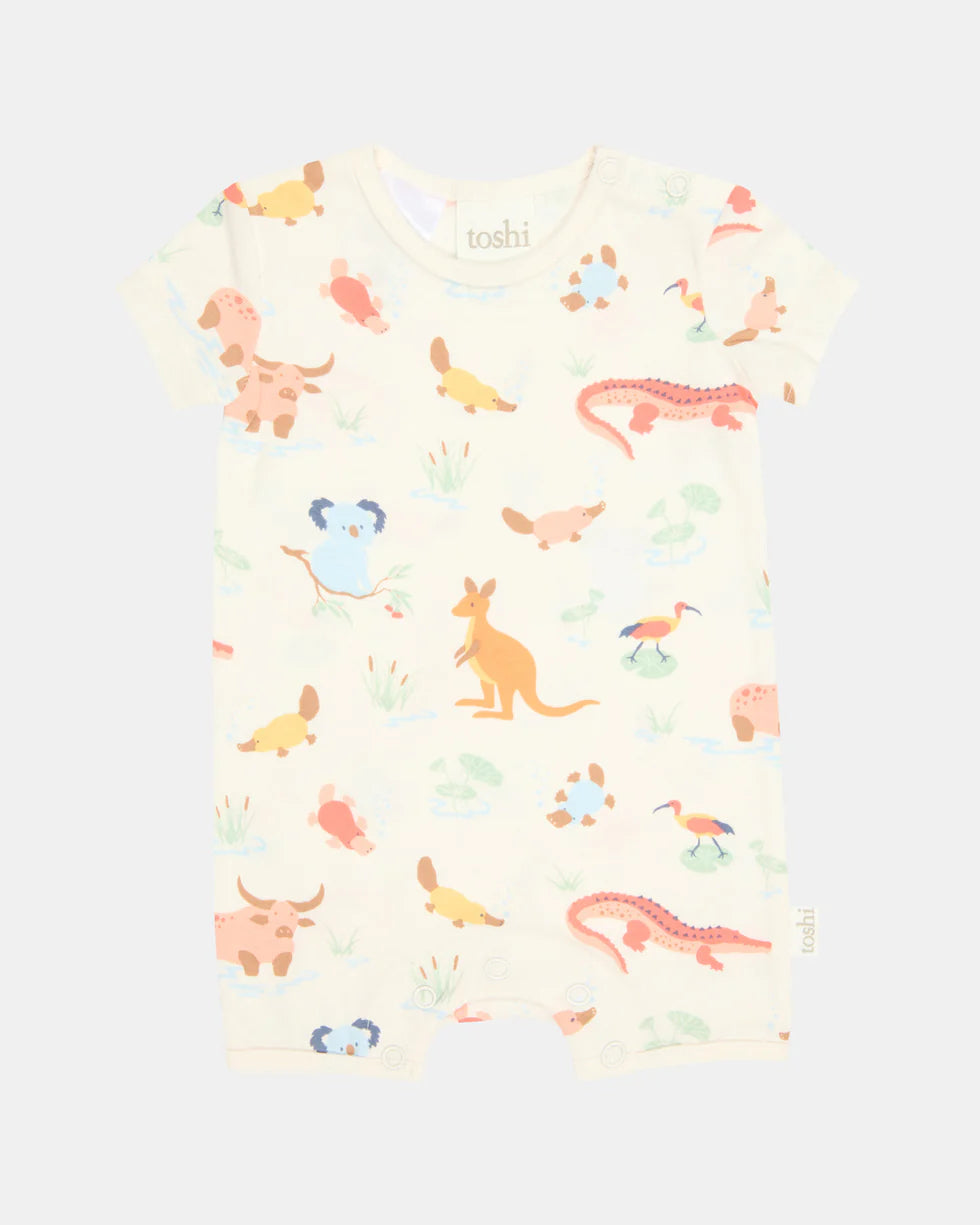 Toshi - Onesie S/S Banjo - Kakadu Dawn