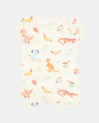 Toshi - Onesie S/S Banjo - Kakadu Dawn