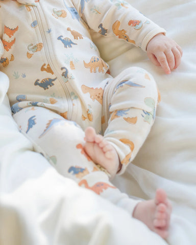Toshi - Onesie L/S Harvest - Dino Bubs