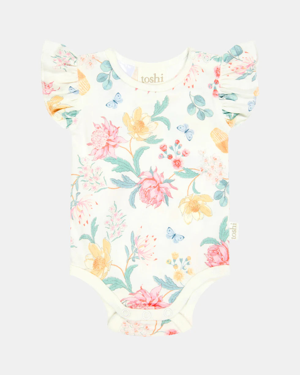 Toshi - Onesie S/S Matilda - Waratah Dawn