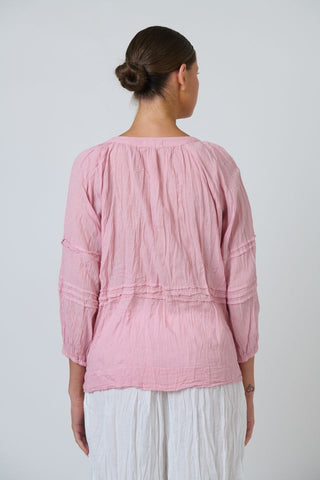 Namastai - Quartz Crinkle Cotton Top - Pink