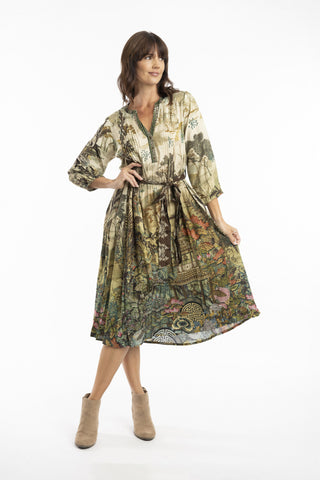 Escape by OQ - Petropolis Pleat Yoke Dress