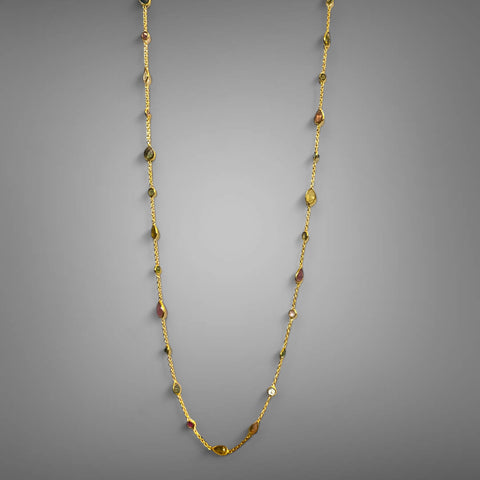 MCJewels - Longstation Necklace _ Gemset Multi Tourmoline