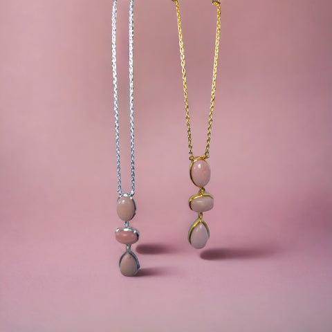 MCJewels - Necklace _ Pink Opal Pendant