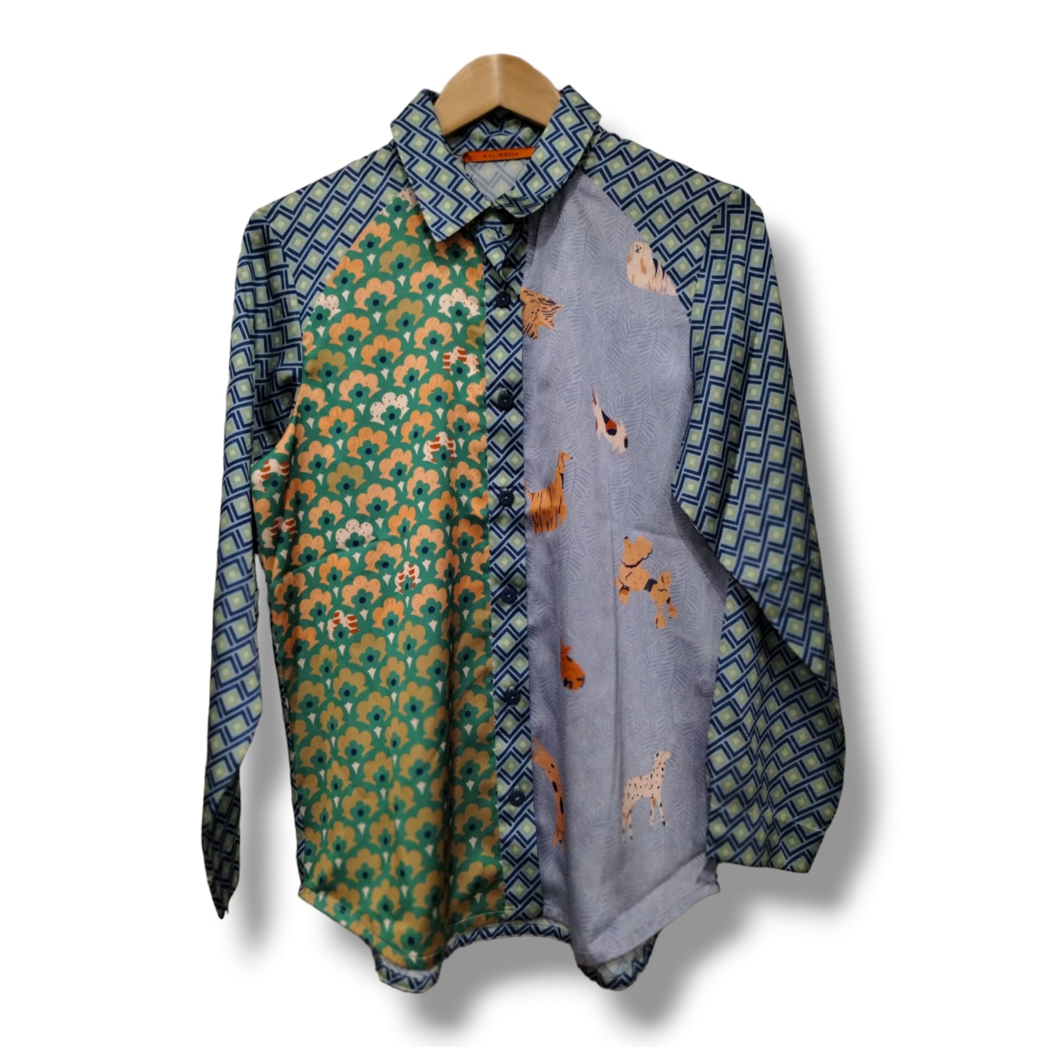 Kallison - Abstract Print Long Sleeve Blouse