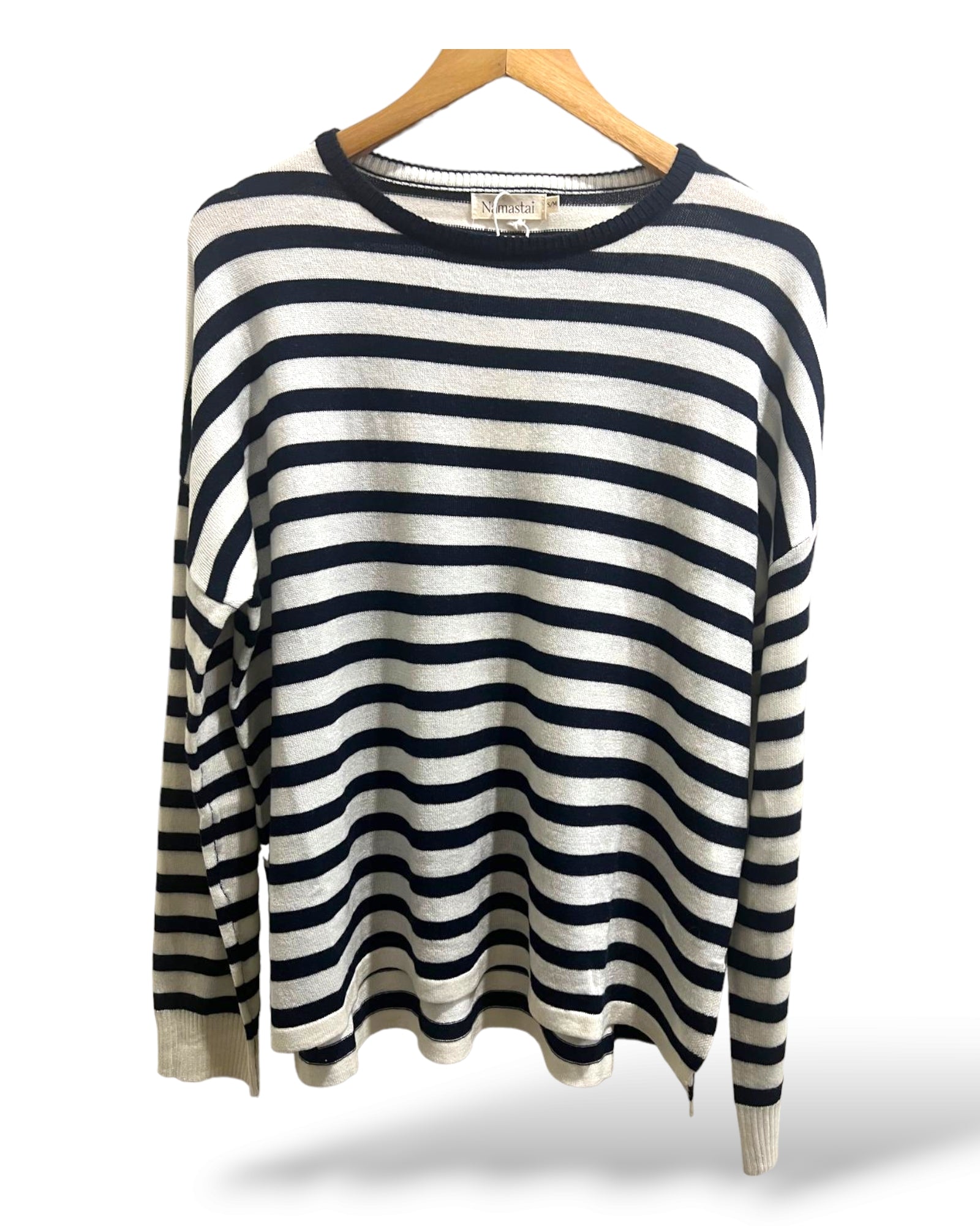 Namastai - Cashmere Blend Jumper Ink Stripe