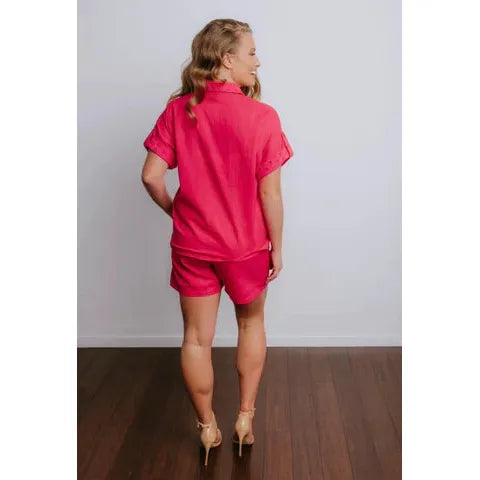Collectivo - Pink Broderie Shirt
