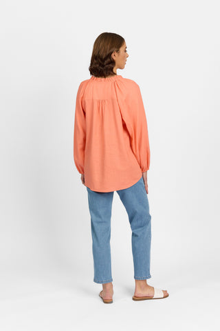 Knewe - Portia Shirt-Coral