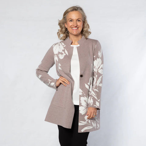 Equinox - Computer Print Knit Coatigan