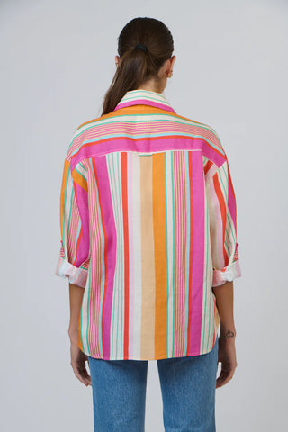 enveloppe - Linen Boyfriend Shirt-Provence