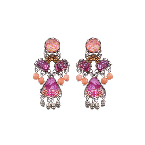 Ayala Bar - R2227 Holly Playful Earring-Rose Embrace Set