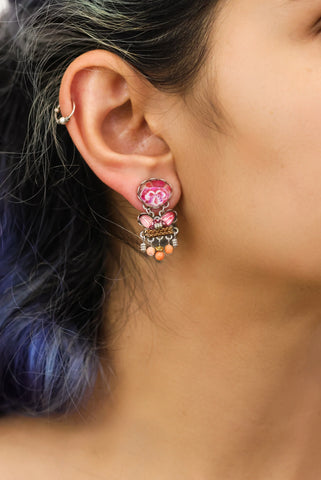 Ayala Bar - R2229 Carol Small Earring-Rose Embrace Set