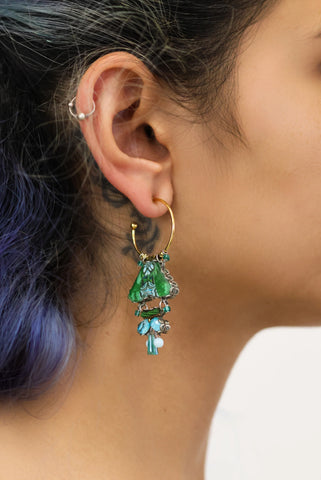 Ayala Bar - R2232 Elowen Hoop Earrings-Meadow Set