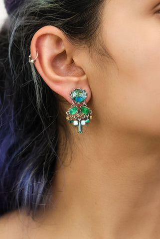 Ayala Bar - R2235H Silas Elegant Hook Earrings-Meadow Set