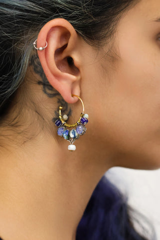 Ayala Bar - R2240 Nieves Hoop Earrings-Fresh Waters Set