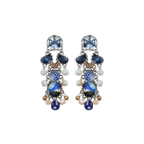 Ayala Bar - R2241 Snow Classic Earring-Fresh Waters Set