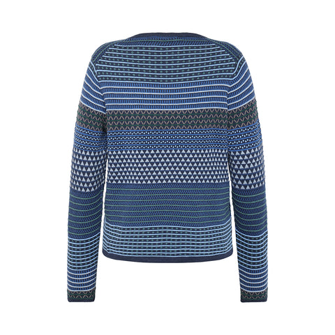 Mansted - Rihanna Eco Pyramid Crew Knit-Navy
